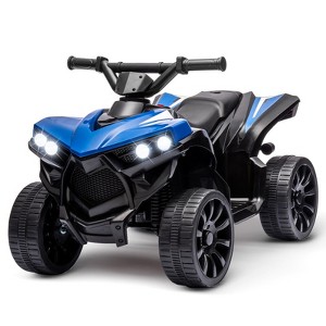 Acekool Kids 6V ATV 4 Wheeler Ride-On Toy with Music, Foot Pedal, Wear-Resistant Wheels, Battery Powered Electric Quad Car - 1 of 4