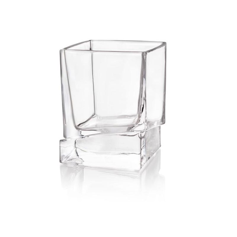 JoyJolt Carre Square Scotch Glasses - Set of 4 Whiskey Glass - 10-Oz, 6 of 11