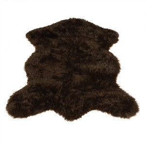 Walk on Me Faux Fur Super Soft Rug Tufted With Non-slip Backing Area Rug - 1 of 4