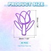 Unique Bargains Metal Tulip Shape Cute Bookmarks Paper Clip for Fun Office Supplies 40 Pcs - 2 of 4