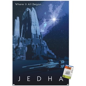 Trends International Star Wars: Jedha - Where It All Began by Russell Walks Unframed Wall Poster Prints - 1 of 4