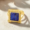 Ross-Simons Italian Tagliamonte Lapis Cameo Ring in 18kt Gold Over Sterling - 4 of 4