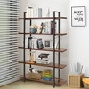 Costway 5-Tier Bookshelf Industrial Bookcase Open Storage Shelf Display Rack - 2 of 4