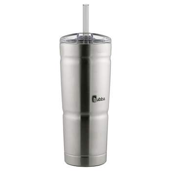24oz Plastic Tumbler with Straw Clear Blue Wave - Opalhouse™