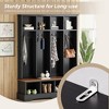 KTMBDW 3-in-1 Hall Tree with Shoe Storage Bench, Multi-Purpose Home Organizer, Entryway Solution with Seating and Hooks - 3 of 4