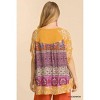 Women's Mixed Print Short Sleeve Top - umgee - 2 of 4
