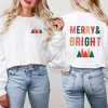 Simply Sage Market Women's Graphic Sweatshirt Merry and Bright Mountains Front and Back - 2 of 4