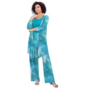 Roaman's Women's Plus Size Ultra Drape Cardigan - 1 of 4