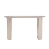 Faux Marble Pattern Skinny Console Table with Modern Design and Raised Edge for Safety, Entryway Table for Living Room, Hallway, or Entrance - 2 of 4