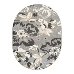 World Rug Gallery Bergamo Contemporary Floral Indoor/Outdoor Area Rug - 1 of 4