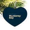 California State University Monterey Bay Primary Logo Heart Love Wood Christmas Tree Holiday Ornament - 4 of 4