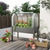 Tangkula Portable Mini Greenhouse Plant Greenhouse Tent with Roll-Up Zippered Door Indoor Outdoor Green Hot House Sun Protection - 3 of 4