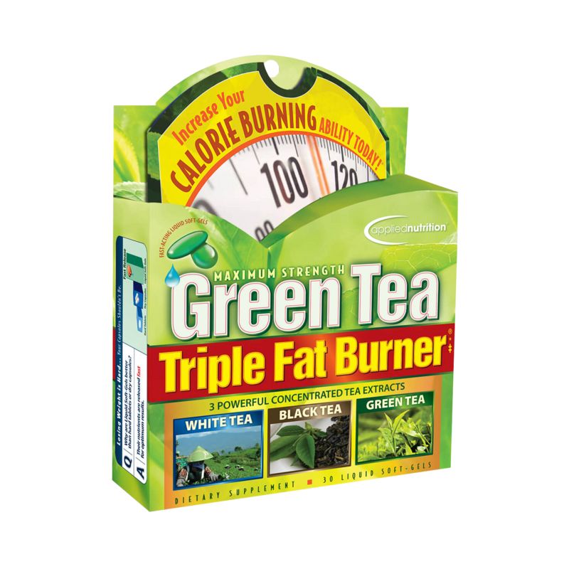 Applied Nutrition Weight Loss Supplements Maximum Strength Green Tea Triple Fat Softgel 30ct, 1 of 3