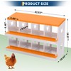 Garvee 8/10-Hole Metal Chicken Nesting Box with Perch, Roll-Away Egg Design, Wall Mount or Freestanding, Heavy-Duty Galvanized Steel - 2 of 4
