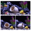Unique Bargains Ceramic Aquarium Hideaway Rock Cave Fish Tank Decoration Beige Yellow 3.09"x3.07" - 4 of 4