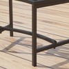 FUFU&GAGA Modern Black Sturdy Steel Outdoor Chair Set of 4,Fire Pit Stool with Hollow,Heavy Duty Plant Holder for Patio Fire Pit/Backyard Gatherings - 4 of 4