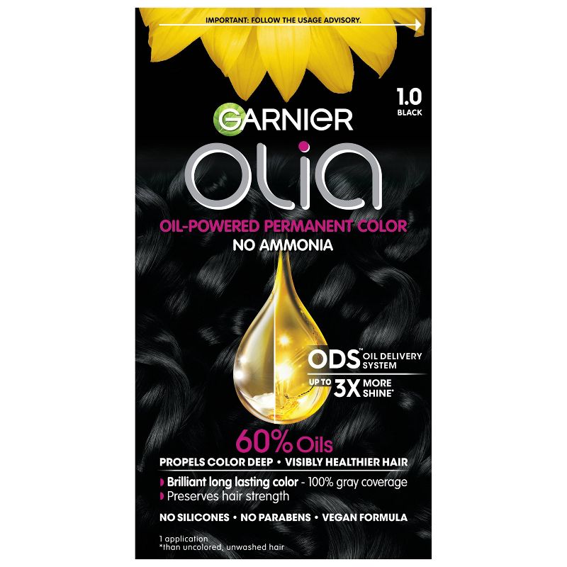Garnier Olia Oil Powered Ammonia Free Permanent Hair Color, 1 of 9