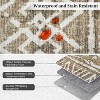 Washable Area Rug for Living Room Bedroom Guest Room Dining Room, Low Pile Soft Striped Carpet, Non-Slip Non Shedding Stain Resistant Foldable Mat - 3 of 4