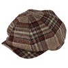 Wigens Men's Tweed Check Melange Classic Newsboy Cap - 2 of 3