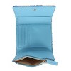 Buxton Women's Striped Straw Vegan Leather Medium Trifold - 3 of 4
