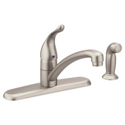 moen brushed nickel kitchen faucets        
        <figure class=