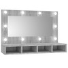 vidaXL Mirror Cabinet Grey Sonoma Engineered wood and acrylic Large - 2 of 4