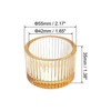 Unique Bargains Home Decoration Glass Tea Light Candle Holders 2 Pcs 2.17" - 2 of 4