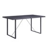 64.5" Wood Rectangular Dining Table with Sled Base - 2 of 4