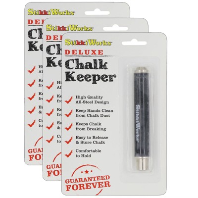 StikkiWorks Deluxe Chalk Keeper, Pack of 3