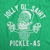 Mens Jolly Ol Saint Pickle-As T Shirt Funny Christmas Santa Pickle Graphic Tee - Crazy Dog Men's T Shirt - 2 of 4