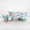 Sterilite 120qrt. Multipurpose Clear Plastic Storage Container Box with Latching Lids and 2 Rear Wheels - 4 of 4