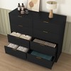 Grungis Modern 6-Drawer Dressers with Storage,Chest of Drawers for Bedroom,Living Room,Hallway - 2 of 4