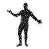Black and White Spotted Adult Costume Morphsuit - 2 of 4