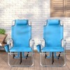 FURNIinspire Outdoor Portable Chair Adjustable Back with Extra Storage for Outdoor Adventures, Blue, 24.8"*25.6"*32.28" - 2 of 4