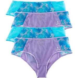 Balanced Tech Women's Printed Mesh Hipster Panty 4 Pack - Hibiscus - Medium - 1 of 1
