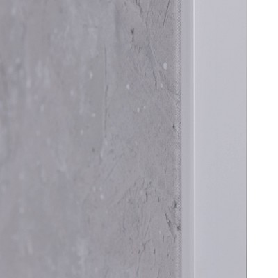 Silky Horizon Hand Painted Abstract Canvas with Gray Frame
