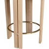 Meridian Furniture,Harrison Cream Vegan Leather Counter Stool - 4 of 4