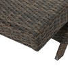 Thira Aluminum & Wicker Chaise Lounge - Mix Mocha - Christopher Knight Home: Weather-Resistant, No Assembly Required - 3 of 4