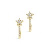 SHINE by Sterling Forever Sterling Silver CZ Star Jacket Earrings - 4 of 4