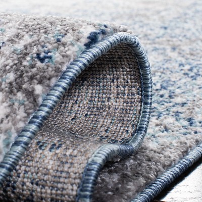 Aston ASN710 Power Loomed Area Rug - Navy/Grey - 5'3"x7'7" - Safavieh.