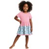 The Pink Picket Fence - Sparky Shark Twirl Dress in Pink or Blue - Available in sizes 12M to 8 Years - 2 of 4