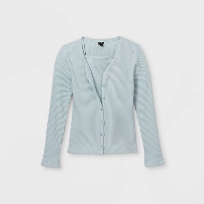 target blue cardigan