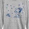 Boys' - Peanuts - Snow Snoopy And Woodstock Long Sleeve Graphic T-Shirt - image 2 of 4