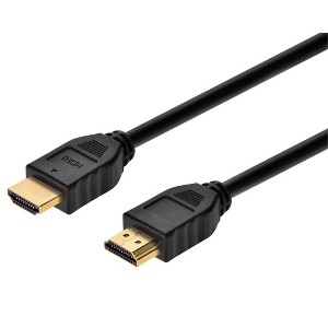 Monoprice HDMI Cable - 3 Feet - Black (No Logo) High Speed, 4K@60Hz HDR, 18Gbps, YUV 4:4:4, 32AWG, CL2, Compatible with UHD TV and More - Commercial - 1 of 4