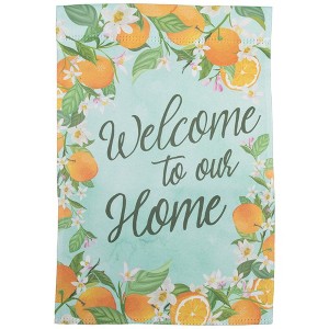 Northlight Welcome to Our Home Oranges Outdoor Garden Flag 12.5" x 18" - 1 of 4