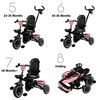 Kinder King 8 in 1 Kids Baby Stroller Tricycle Folding Toddler Trike w/Adjustable Push Handle - 4 of 4