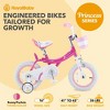 RoyalBaby Princess Girl Kids Bicycle with Kickstand - 3 of 4