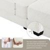 Chenille Upholstered Modular Sleeper Sectional Sofa Bed Set with Two Ottoman - 4 of 4