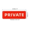 Unique Bargains Acrylic Self-Adhesive Decor Door Home Business Private Sign 2 Pcs - 2 of 4