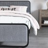 WhizMax Queen Size Bed Frame, Metal Platform Bed with Curved Upholstered Headboard - 2 of 4